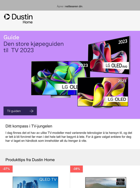 Den store kjøpeguiden til TV