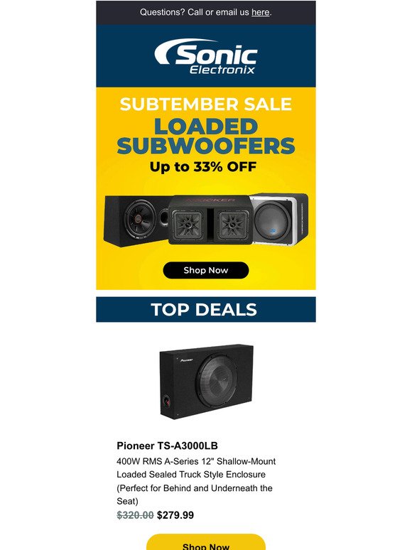Boost Your Car's Bass with Our Subwoofers with Enclosures Deals!