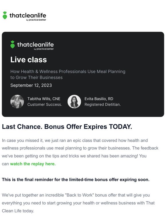 Last chance! Bonus offer expires TODAY.