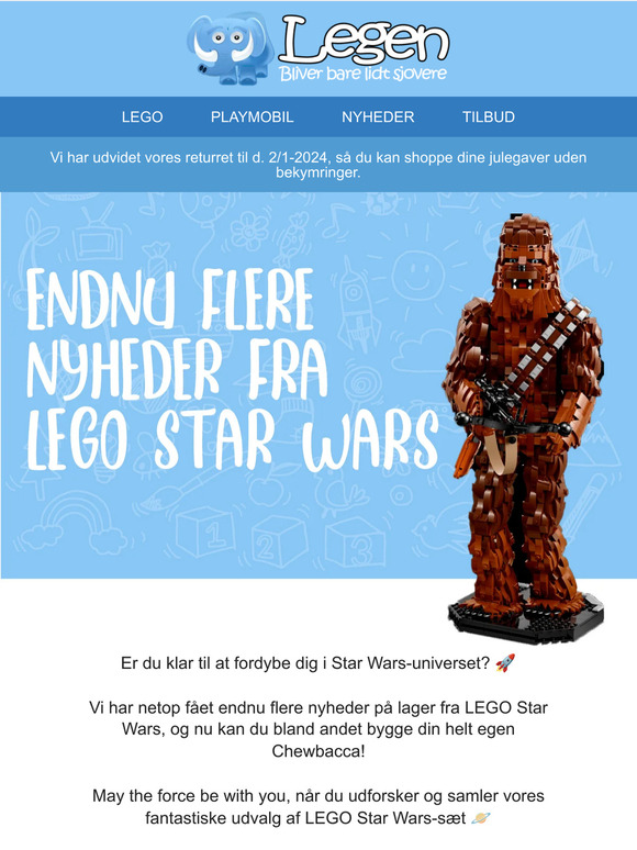 Vi har fået endnu flere LEGO Star Wars nyheder