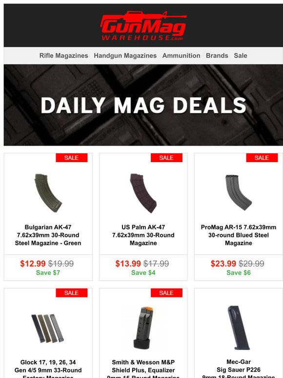 Thursdays Are For The Deals! | Bulgarian Green AK-47 7.62x39mm 30rd Mags for $13