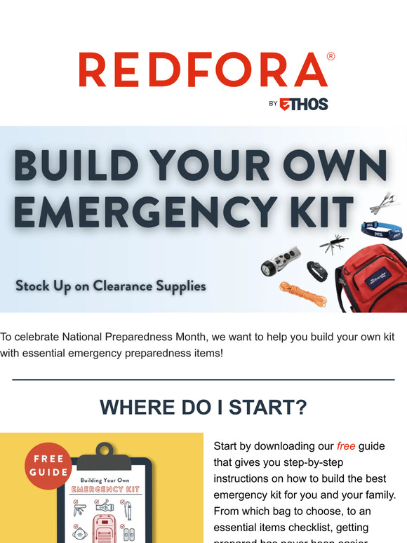 Stock Up on CLEARANCE Items to Celebrate National Preparedness Month!