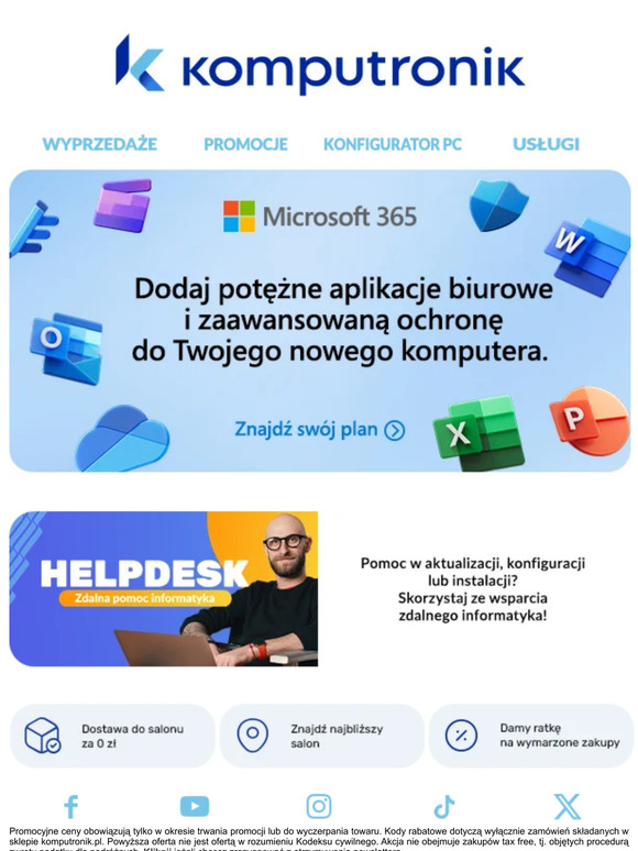 Pracuj z najlepszym oprogramowaniem! Wybierz Microsoft 365.