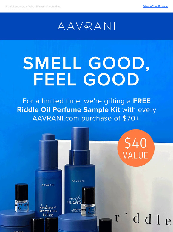 Exclusive Offer: AAVRANI x Riddle Oil