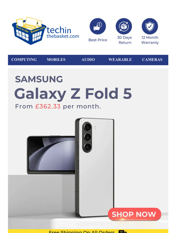 tech in the basket 🤑 VIP Alert Galaxy Z Fold 5 vs. 4 Milled