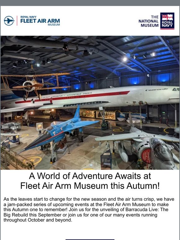 A World of Adventure Awaits at Fleet Air Arm Museum this Autumn!