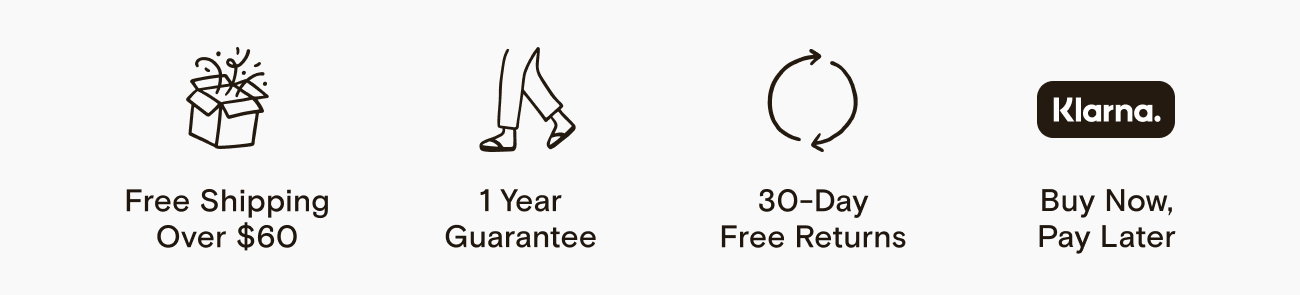 Free Shipping Over $60 | 1 Year Guarantee | 30-Day Free Returns | Buy Now, Pay Later with Klarna