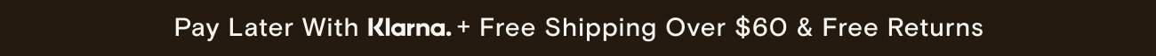 Klarna + free shipping banner
