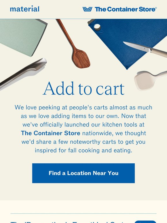 Cart combos at The Container Store