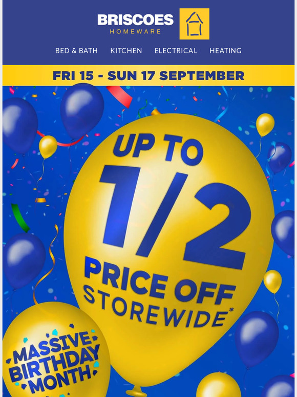 Briscoes Here's up to 50 off storewide (lucky you!) Milled