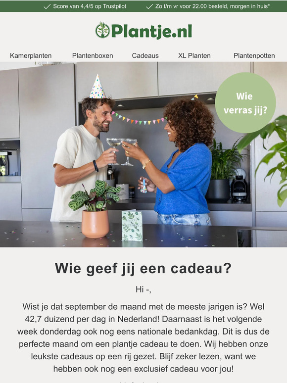 Ben jij jarig? We hebben een cadeau!