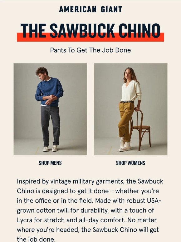 The Sawbuck Chino