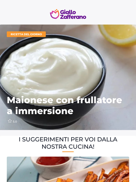 Maionese con frullatore a immersione