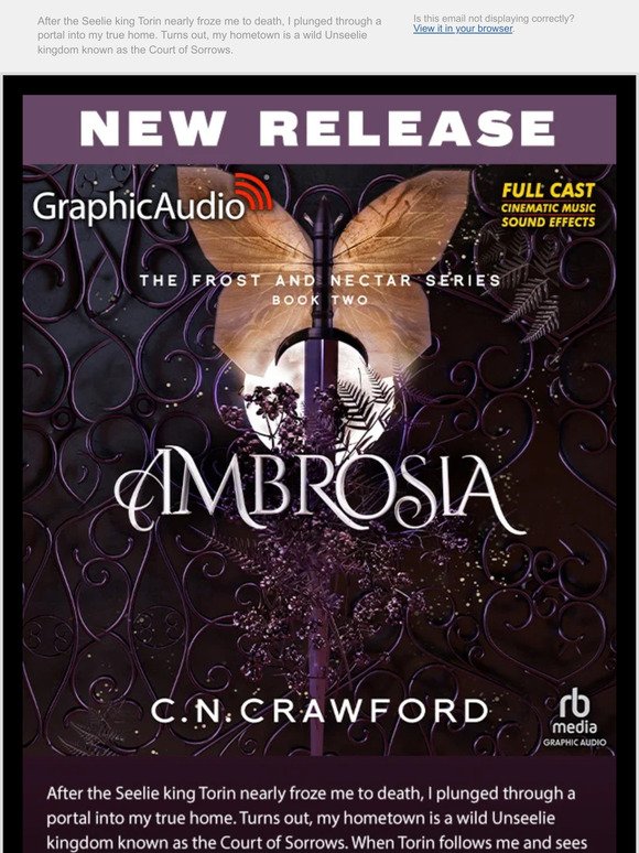NEW RELEASE! Frost and Nectar 2: Ambrosia by C.N. Crawford!