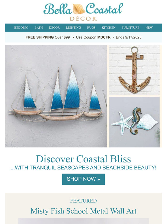 Bella Coastal Decor Finish the Look Coastal Art for YOUR Home Milled