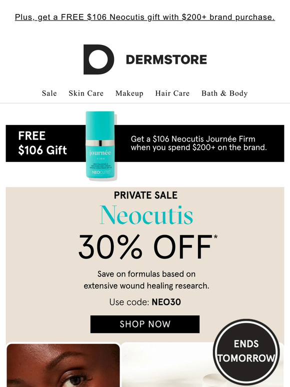 Ends TOMORROW: 30% off Neocutis