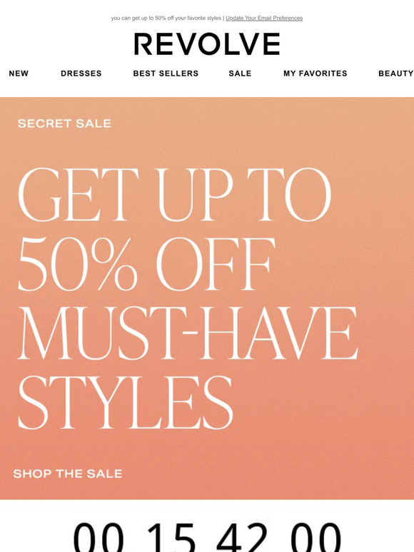 We Have a Secret (hint: it’s a SALE)