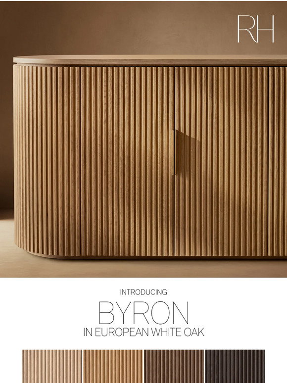 Restoration Hardware: Introducing the Byron Reeded Collection ...
