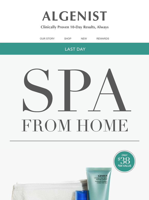 Last Day to Shop Our Home Spa Kit! ($38, While Supplies Last)