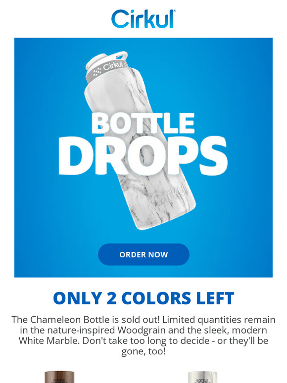 Cirkul Chameleon is Sold Out! 2 Colors Left Milled