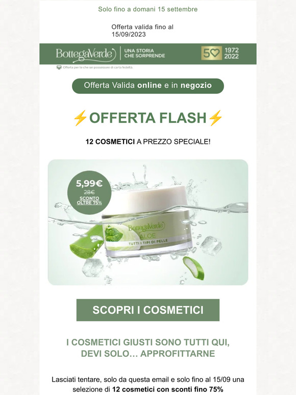 ⚡️Offerta Flash: cosmetici con sconti fino a -75% i cosmetici giusti sono tutti qui!
