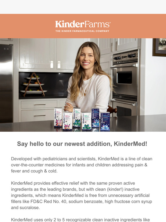 Meet KinderMed: Clean Medicines for Kids & Infants.
