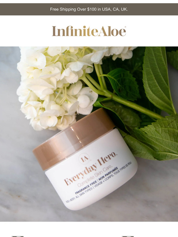 Fragrance Free. Vitamin Packed.