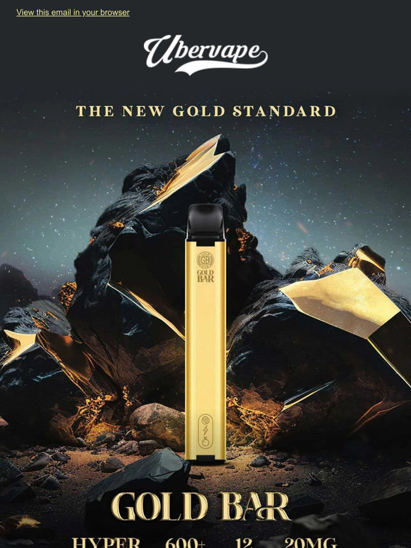 New: Gold Bar Disposables from £3.75