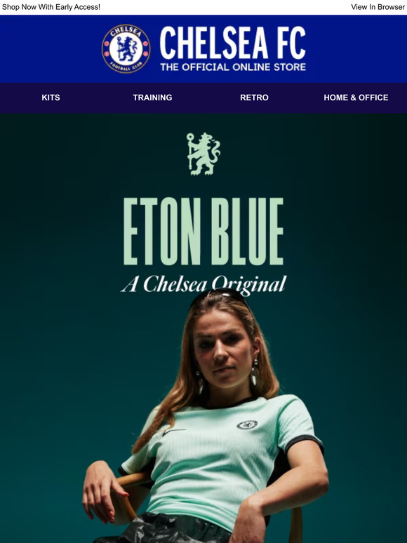 Chelsea Megastore: Eton Blue | A Chelsea Original | 23/24 Third Kit ...