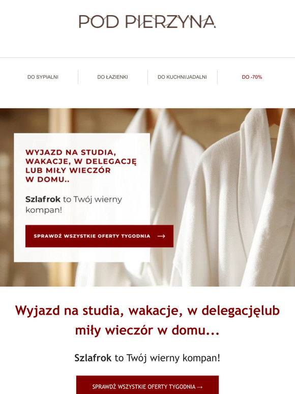 Wyjazd na studia, wakacje, w delegację lub miły wieczór w domu...