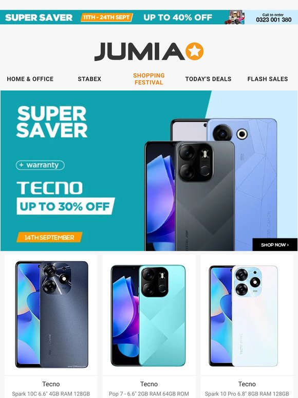 🌟Get a new Tecno phone up to 30% OFF
