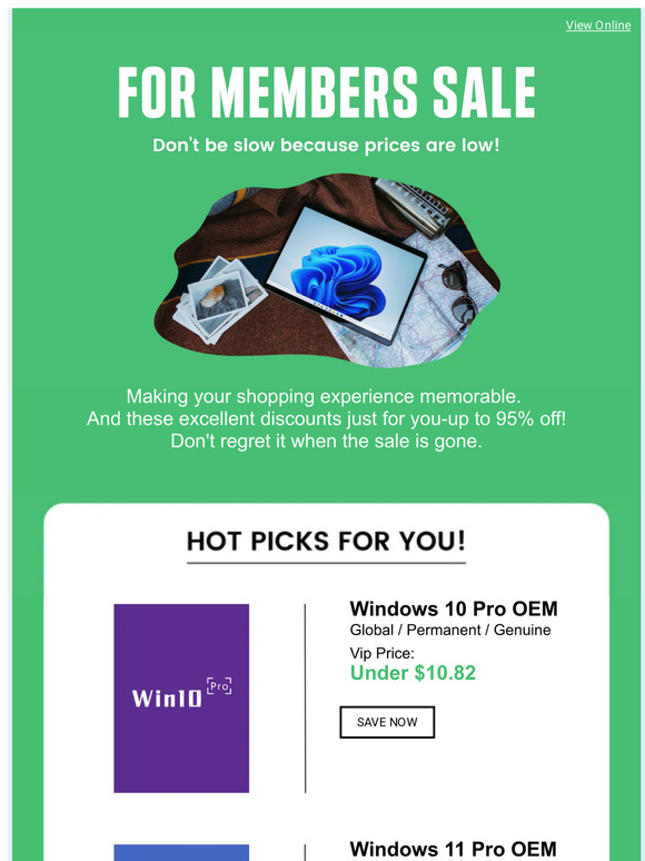 INSIDER PERKS EXCLUSIVE: Up to 95% Off Sale!