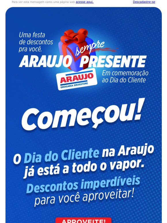 Drogaria Araujo : EXCLUSIVO PARA SITE E APP 🤳! A Semana dos