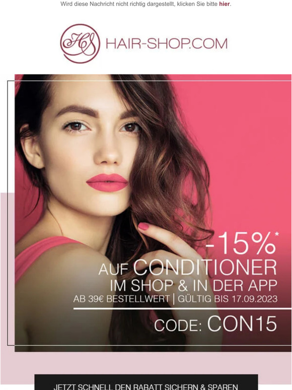 🙌 15% Rabatt auf alle Conditioner