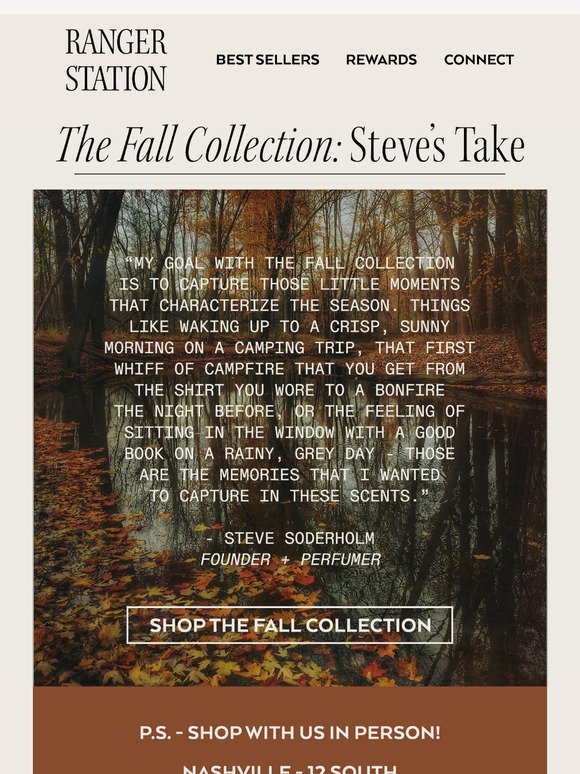 Steve on The Fall Collection 🍂