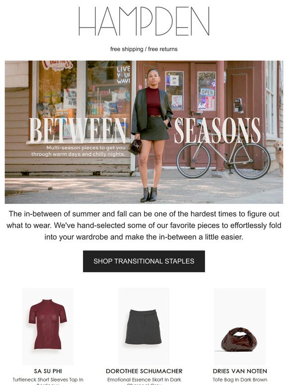 Between Seasons: Pieces for Transitional Dressing