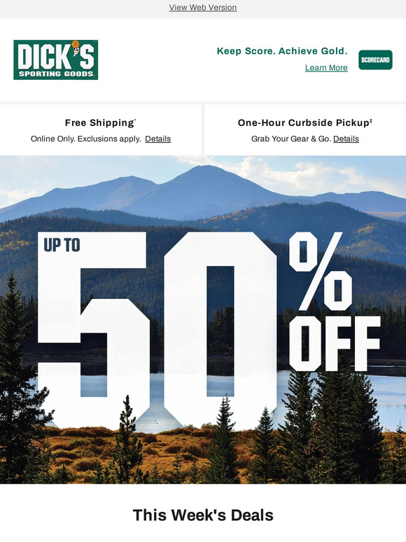 50% Off Dick's Sporting Goods Coupon & Promo Code October 2023