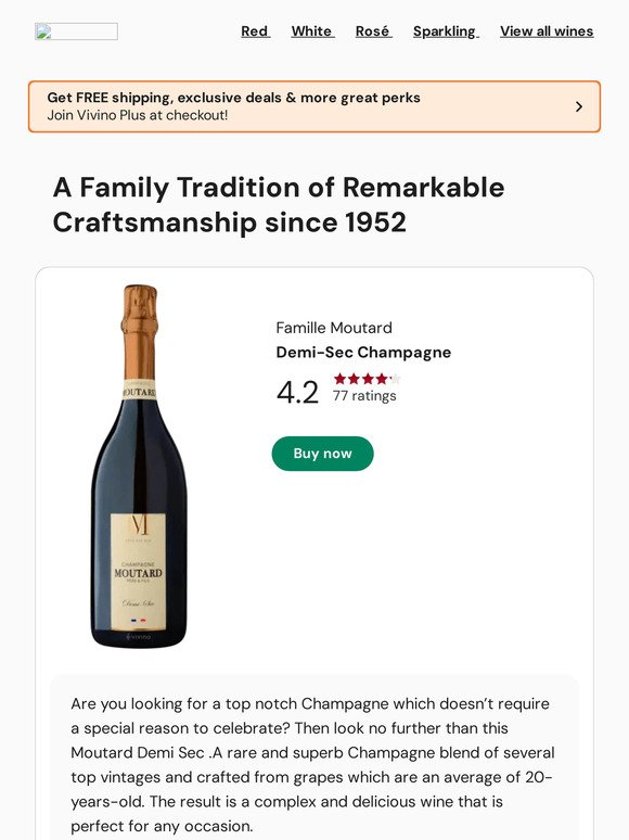 Incredible “Under-The-Radar” Champagne Producer - 40% Off!