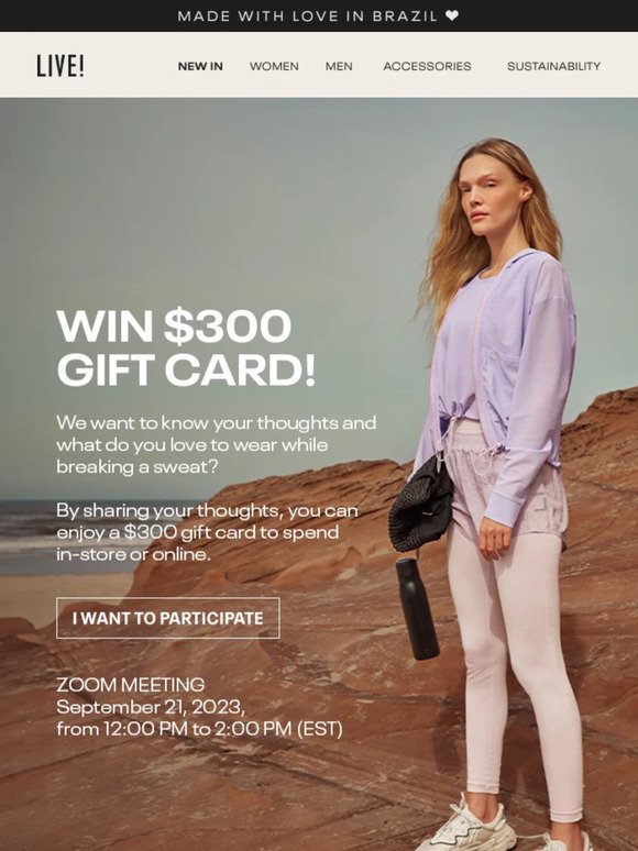 Join for a $300 Gift Card