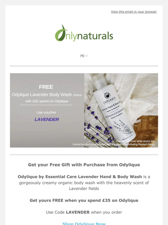 Get your FREE Gift from Odylique