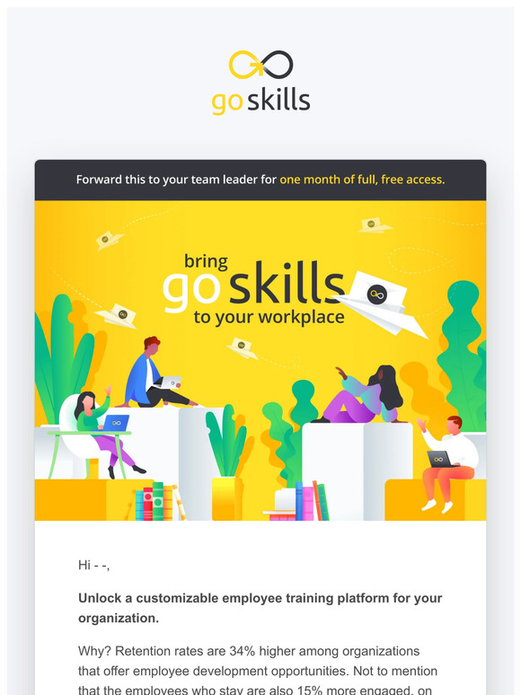 GoSkills: Bring GoSkills to your workplace! 💼 | Milled