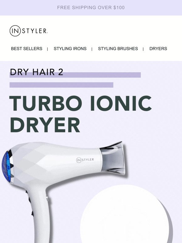 Double Your Speed, Double Your Shine with TURBO Ionic Dryer