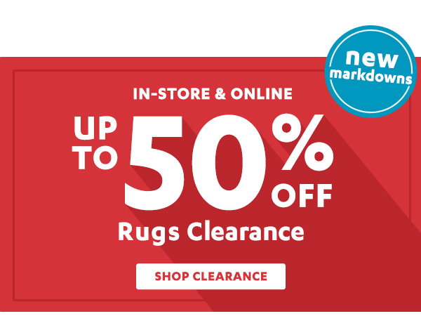 Up to 50% OFF Rugs Clearance - New Markdowns - Shop Clearance