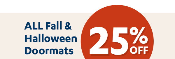 All Fall & Halloween Doormats - 25% OFF