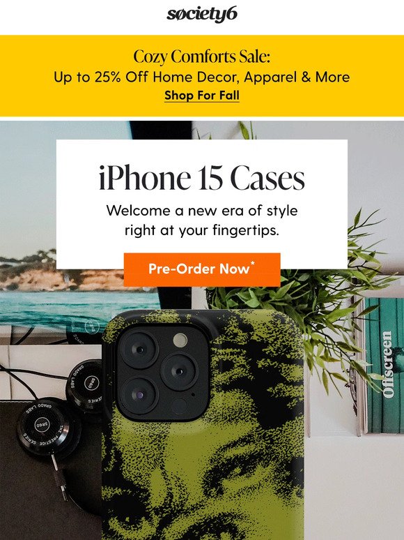 Pre-Order: iPhone 15 Cases Starting at $26