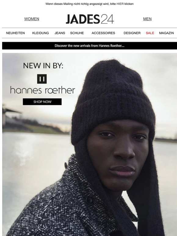 Hi Kunde, NEW IN BY: HANNES ROETHER // SHOP NOW