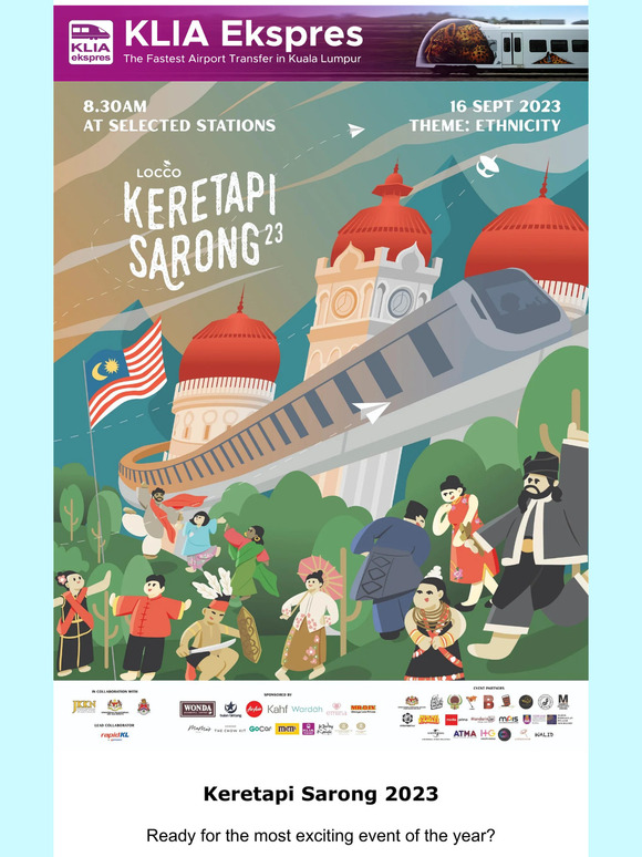 Keretapi Sarong Is Back this Malaysia Day! 🇲🇾