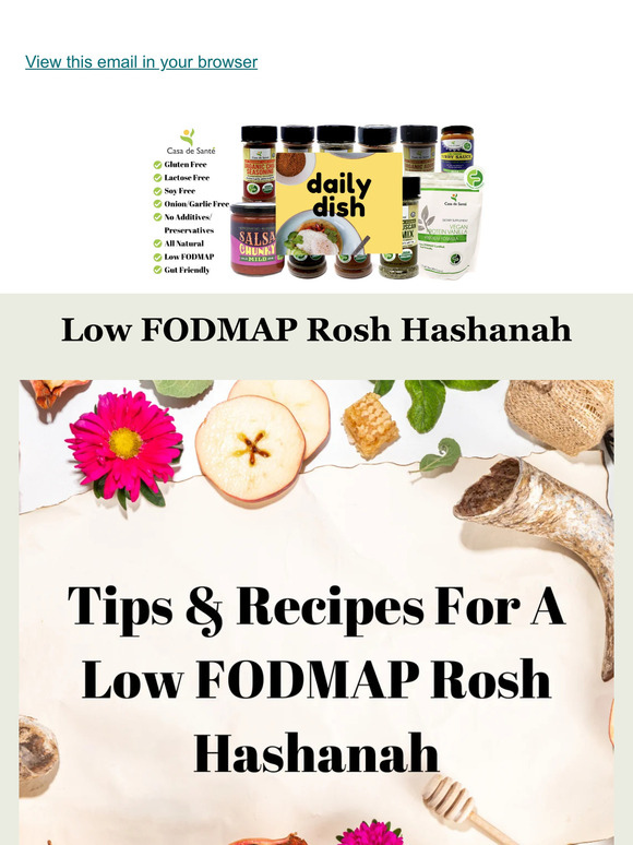 Low FODMAP Rosh Hashanah