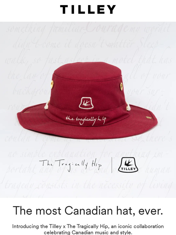 Introducing The Tragically Hip x Tilley