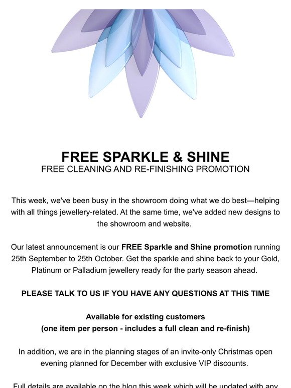 FREE!! Sparkle & Shine Promotion